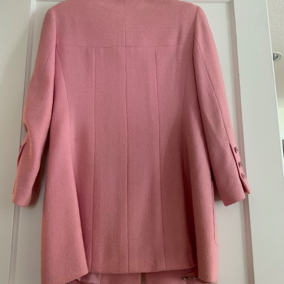 CHANEL VINTAGE TWEED PINK 1990S SUIT JACKET SKIRT SIZE 42 VERY PRELOVED - Picture 5 of 16